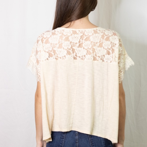 Kimchi Blue Embroidered Lace Poncho Tee - Picture 3 of 9